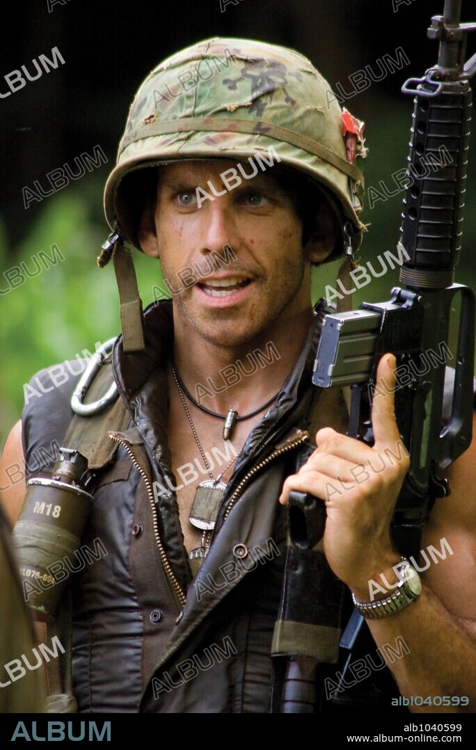 BEN STILLER in TROPIC THUNDER, 2008, unter der Regie von BEN STILLER. Copyright DREAMWORKS SKG/RED HOUR FILMS/ROAD REBEL / WALLACE, MERIE W.