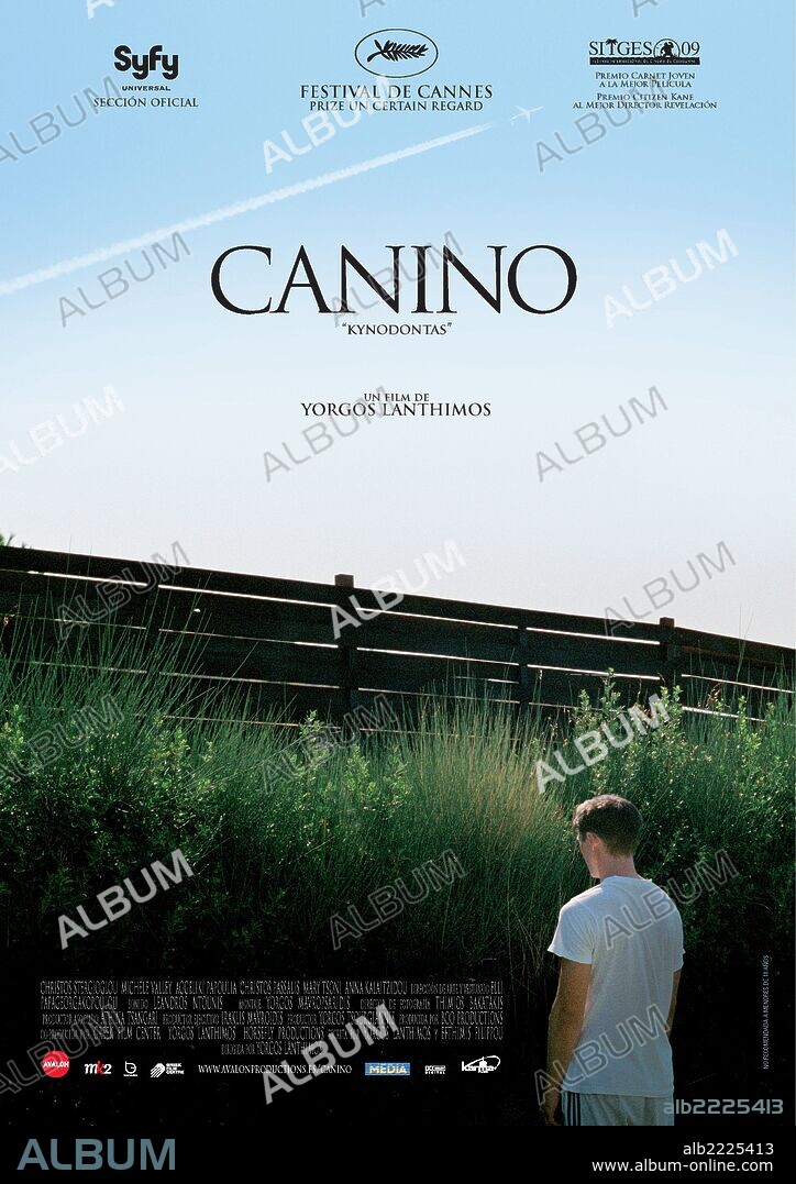 Poster de CANINO, 2009 (KYNODONTAS), dirigida por GIORGOS LANTHIMOS. Copyright BOO PRODUCTIONS.