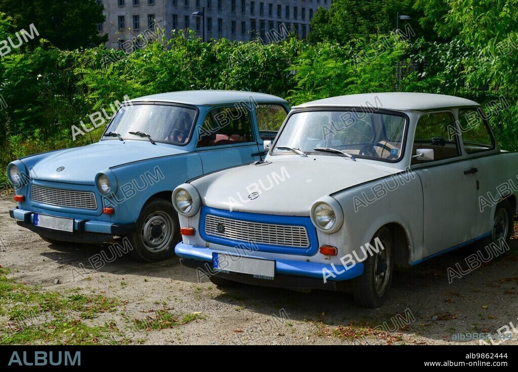 The Trabant is a car that was produced by former East German auto maker VEB Sachsenring Automobilwerke Zwickau in Zwickau, Saxony. It was the most common vehicle in East Germany, and was also exported to countries both inside and outside the eastern bloc. It was advertised as having room for four adults and luggage in a compact and durable shell, and being relatively fast.