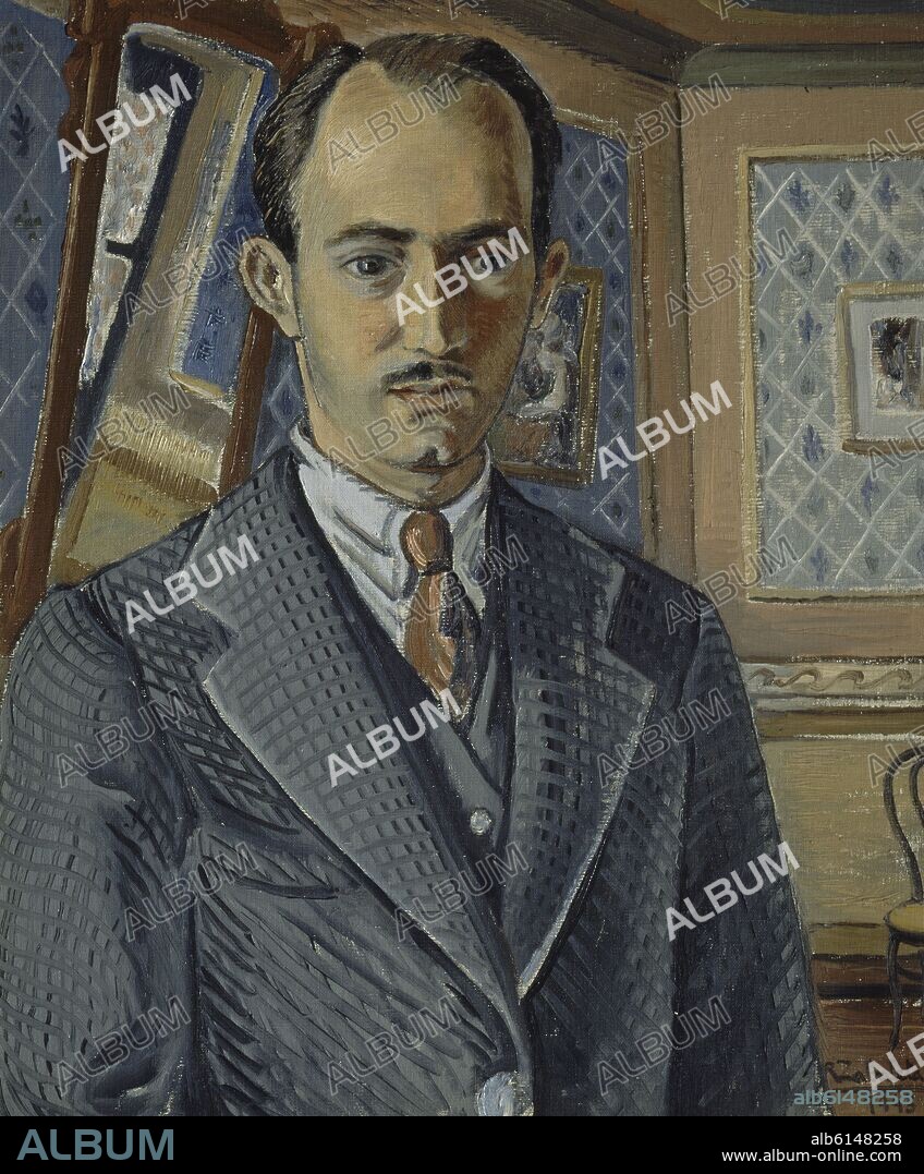 RAFAEL ZABALETA (1907-1960). AUTORRETRATO - 1943 - OLEO/TABLA - 63X52 CM.