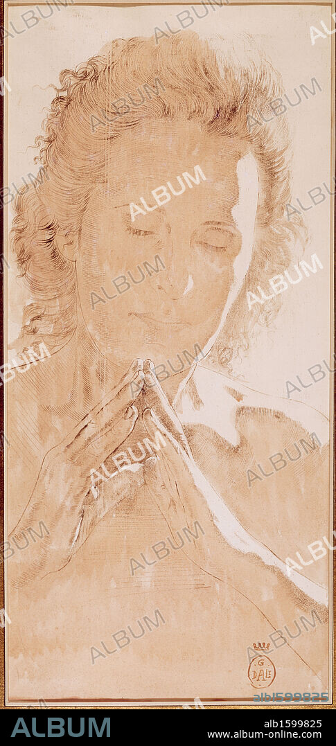 SALVADOR DALÍ. Madonna Sketch by Salvador Dali, 1904-1989, USA, Florida, St. Petersburg, Salvador Dali Museum.