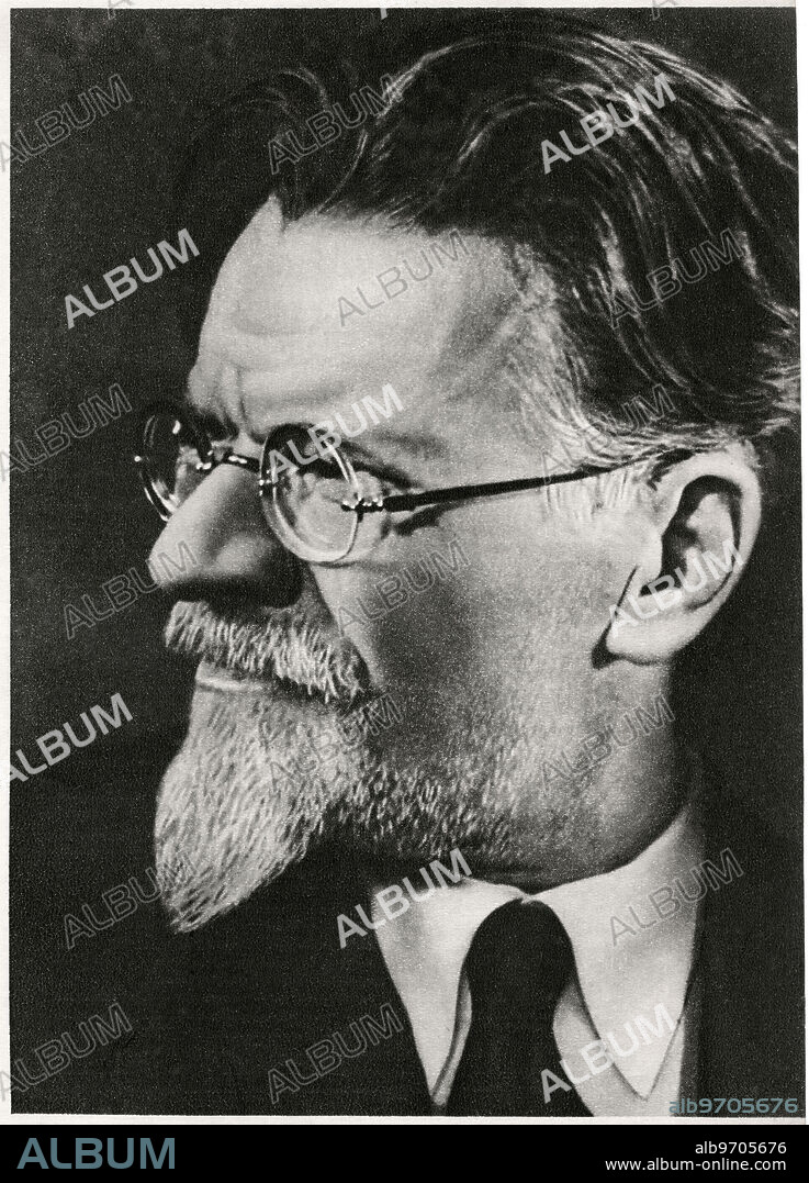 Mikhail Ivanovich Kalinin (1875-1946), Soviet Politician and Chairman of the Presidium of the Supreme Soviet of the Soviet Union, Portrait.