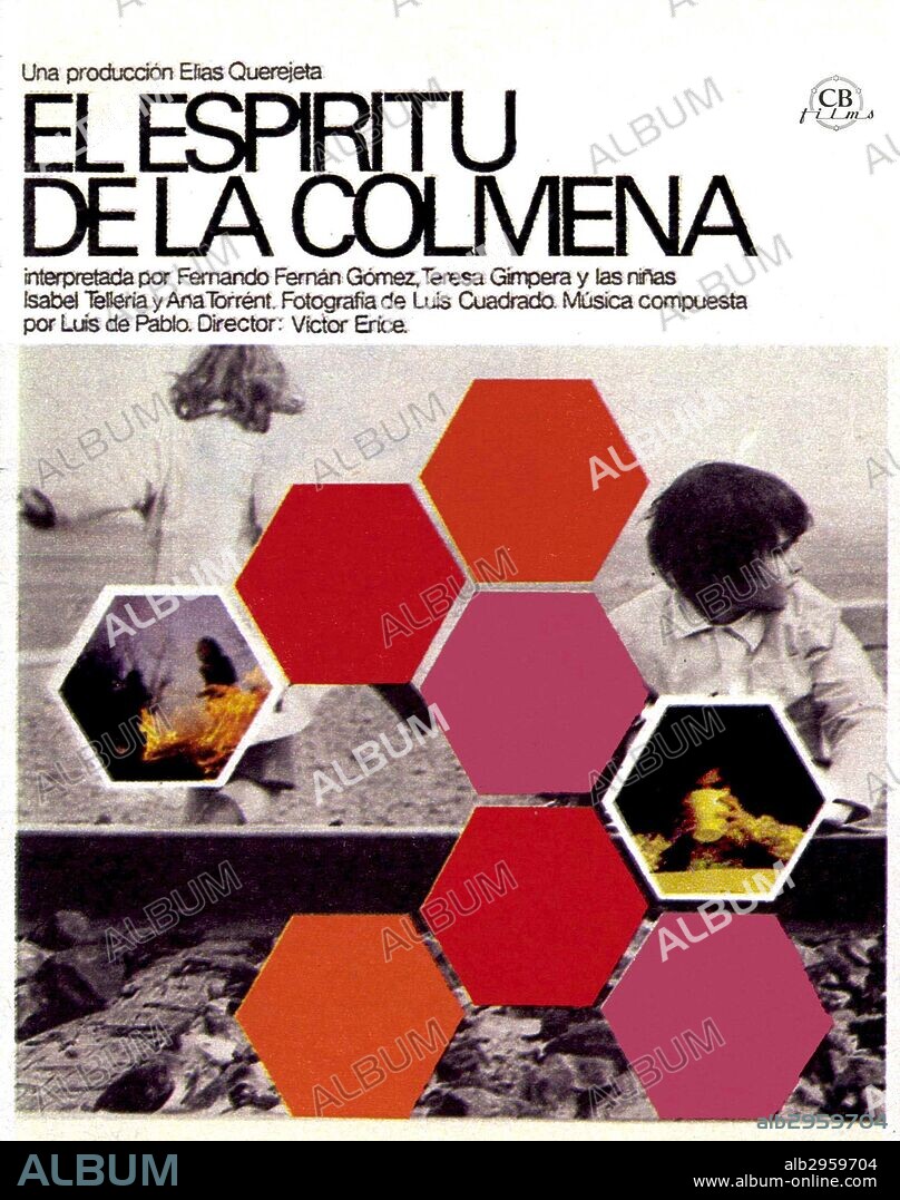 Poster of THE SPIRIT OF THE BEEHIVE, 1973 (EL ESPIRITU DE LA COLMENA), directed by VICTOR ERICE. Copyright ELIAS QUEREJETA, P.C.
