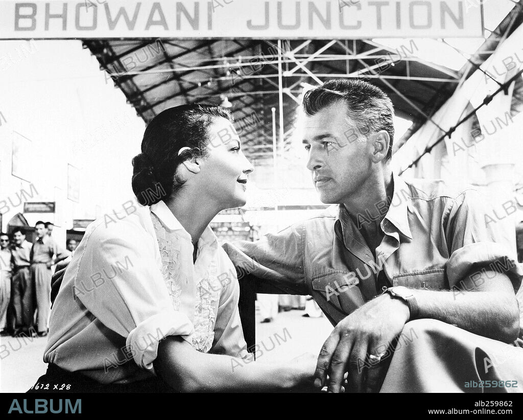 AVA GARDNER and STEWART GRANGER in BHOWANI JUNCTION, 1956, directed by GEORGE CUKOR. Copyright M.G.M.