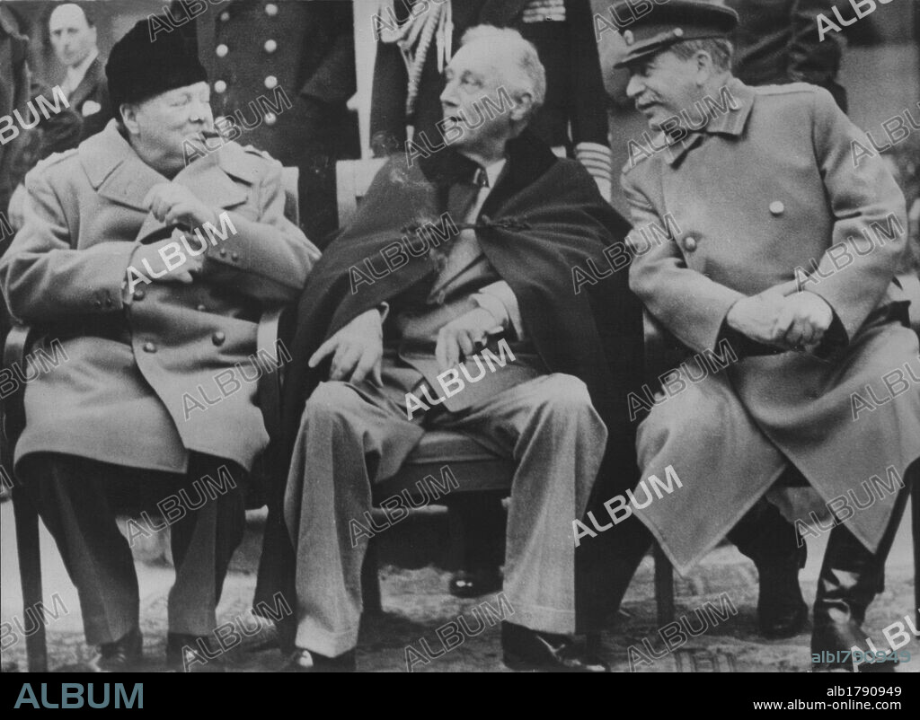 Segunda guerra mundial (1939-1945). Conferencia de Yalta el 17 de marzo de 1945.