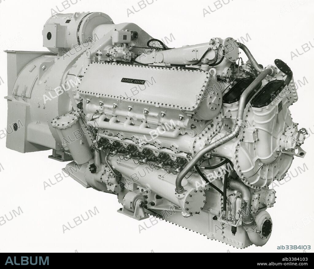 Napier D18 12A, prototype Deltic locomotive engine.