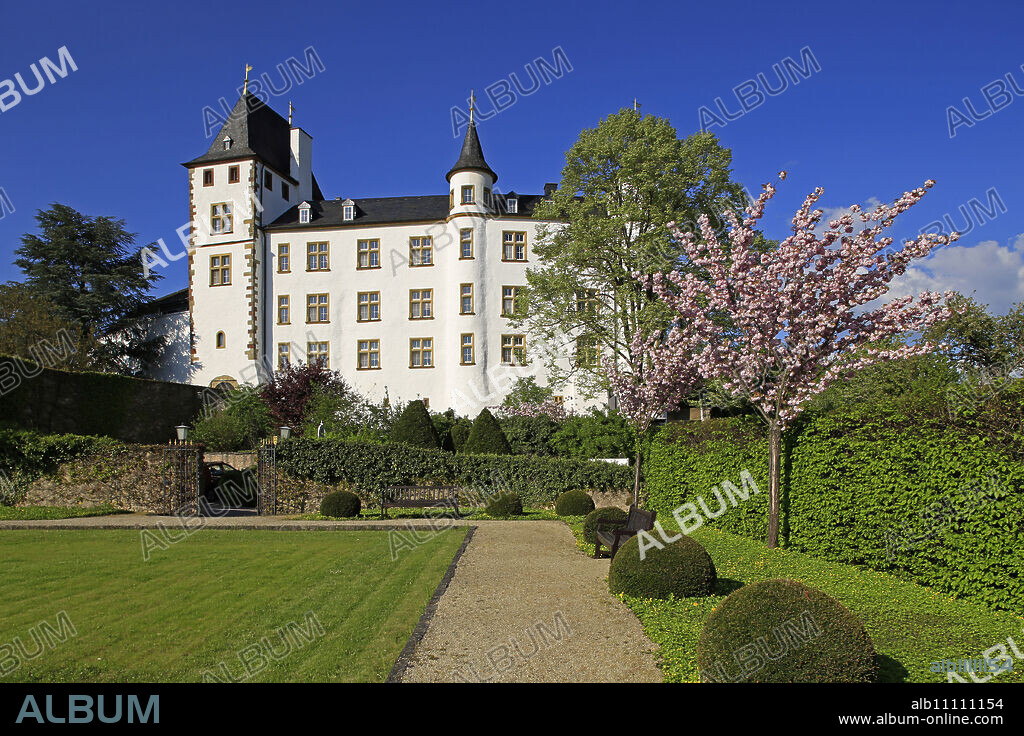 Victor's Residenz Hotel Schloss Berg, Nennig on Upper Moselle River, Saarland, Germany, Europe.