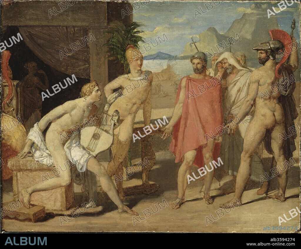JEAN AUGUSTE DOMINIQUE INGRES. Achilles Receiving the Ambassadors of Agamemnon.
