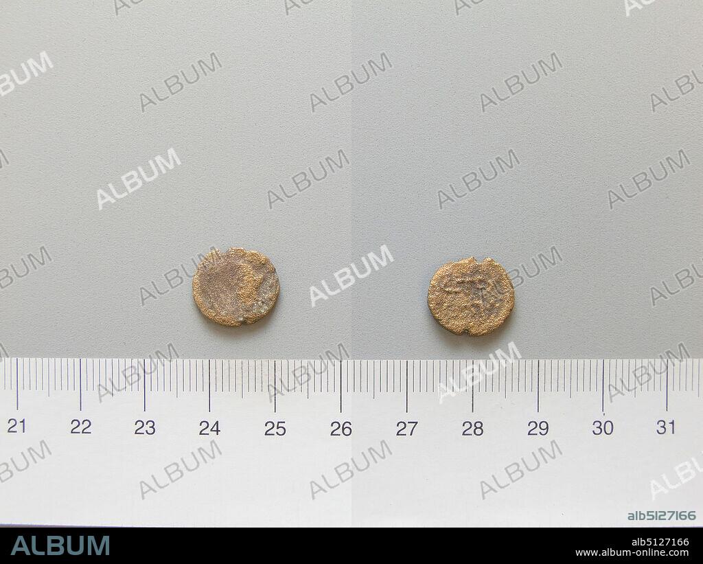 Ruler: Manu VIII 165-177 Seleucia, Mint: Edessa, Mesopotamia, Quadrans of Manu VIII 165 177 Seleucia from Edessa, Mesopotamia, 16577, Bronze, 1.40 g, 12:00, 13.1 mm, Made in Edessa, Mesopotamia, Roman, 2nd century, Numismatics.