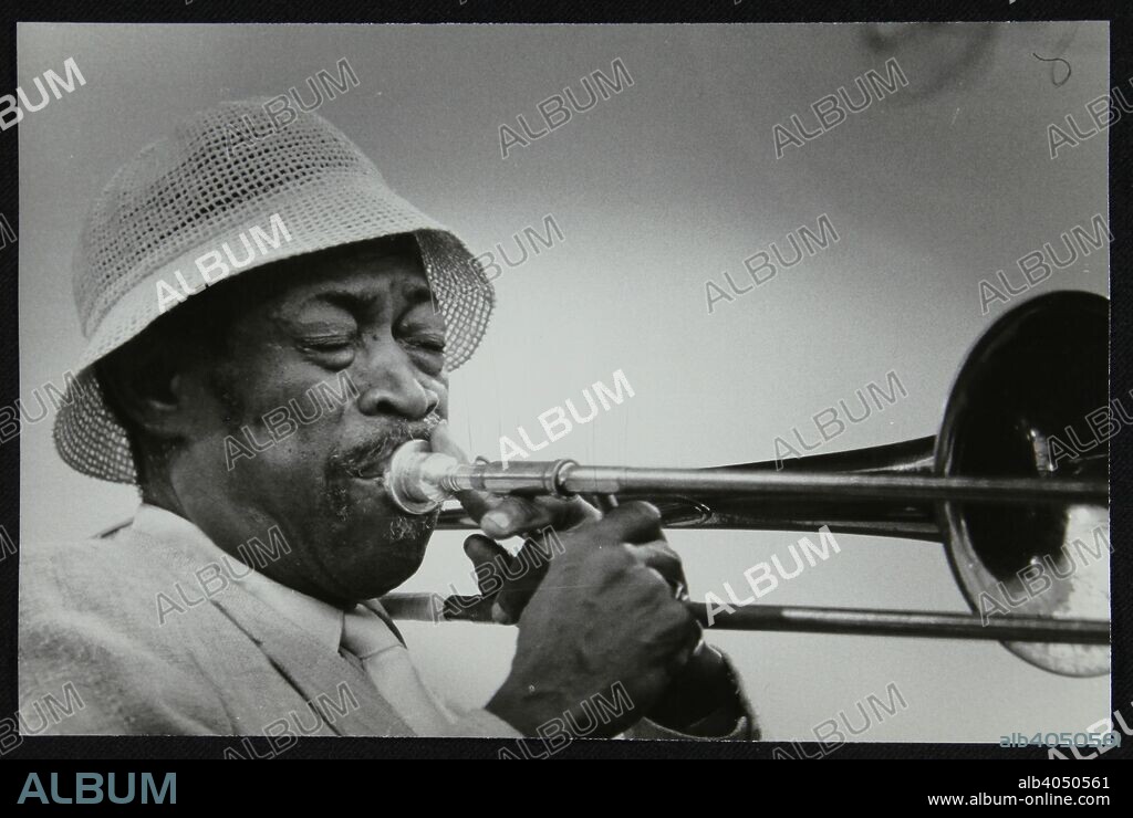 Al Grey performing at the Capital Radio Jazz Festival, Alexandra Palace, London, July 1982.