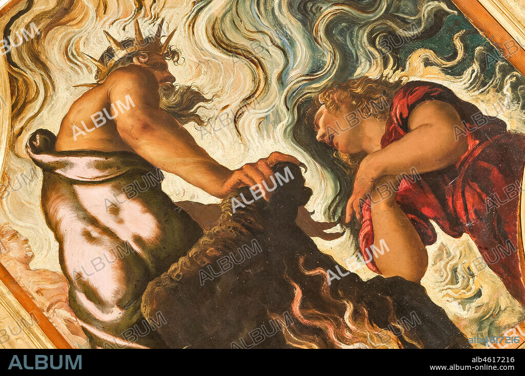 Modena, Galleria Estense: "Orpheus imploring Pluto ", by Jacopo Robusti, known as Tintoretto. Oil on canvas, cm 153 x 133.