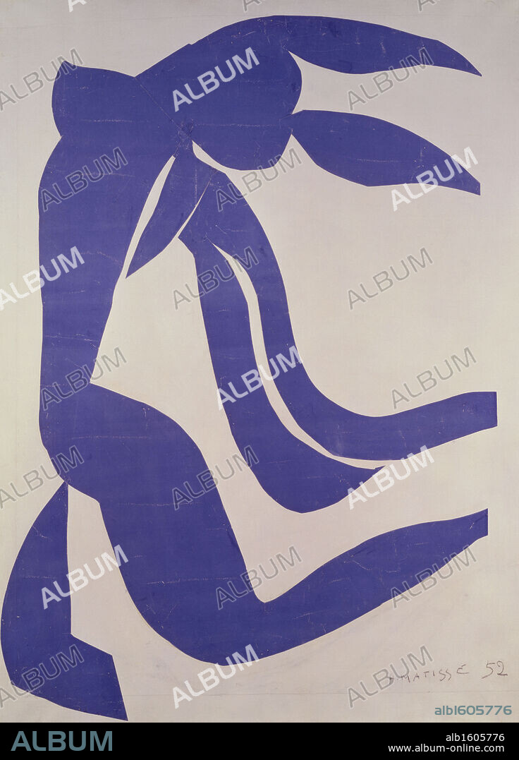 The Flowing Hair by Henri Matisse, 1952, 1869-1954, Private Collection.