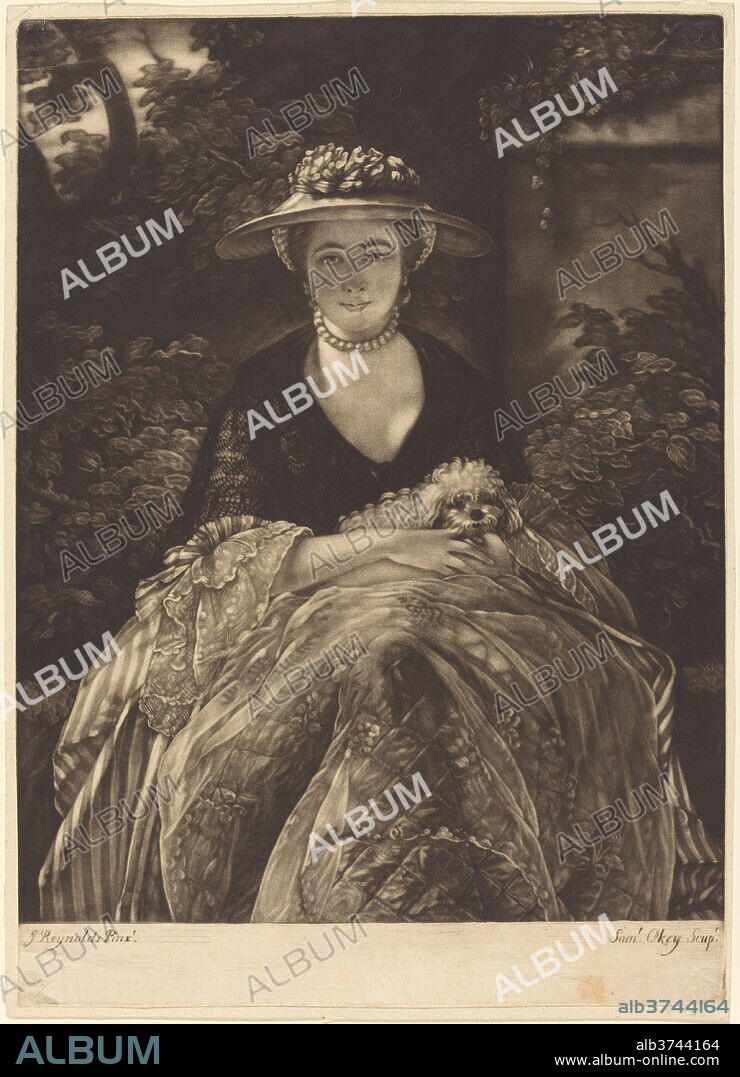 SAMUEL OKEY AFTER SIR JOSHUA REYNOLDS. Miss Nelly O'Brien. Dated: c. 1771. Dimensions: sheet: 35.4 x 25000 cm (13 15/16 x 9842 1/2 in.). Medium: mezzotint on laid paper.
