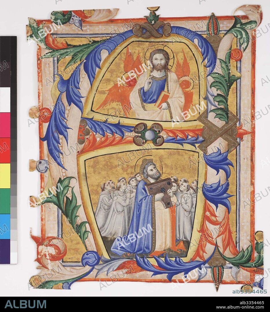 ANDREA DI BARTOLO. Christ appearing to David and a group of Camaldolese monks.