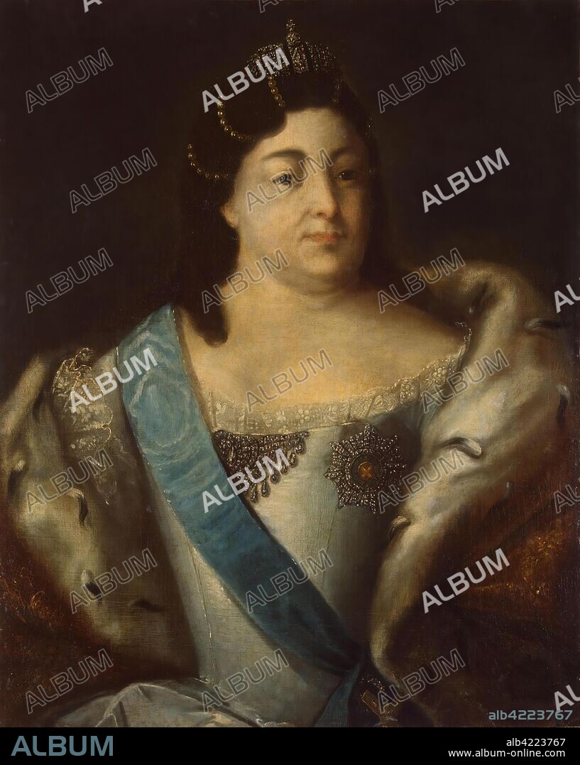 LOUIS CARAVAQUE (? ). 'Portrait of Empress Anna Ioannovna'. Russia, 1730s. Dimensions: 81,5x65,5 cm.