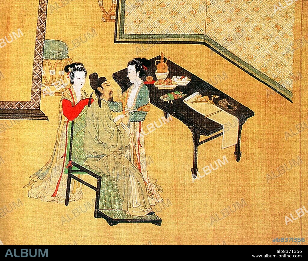 Tang Yin was a Chinese scholar, painter, calligrapher, and poet of the Ming dynasty period whose life story has become a part of popular lore. Even though he was born during the Ming dynasty, many of his paintings (especially paintings of people) were illustrated with elements from Pre-Tang to Song dynasty times.<br/><br/>. Tang Yin is one of the most notable painters in Chinese art history. He is one of the 'Four Masters of Ming dynasty' (Ming Si Jia), which also includes Shen Zhou (14271509), Wen Zhengming (14701559) and Qiu Ying (ca. 1495-1552). Tang was also a talented poet.