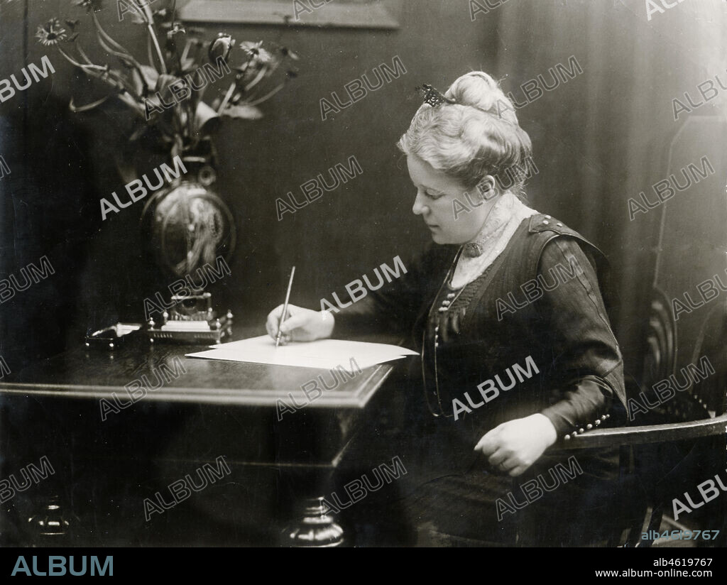 Swedish writer, Selma Lagerlof (1858-1940), Marbacka, Sweden.