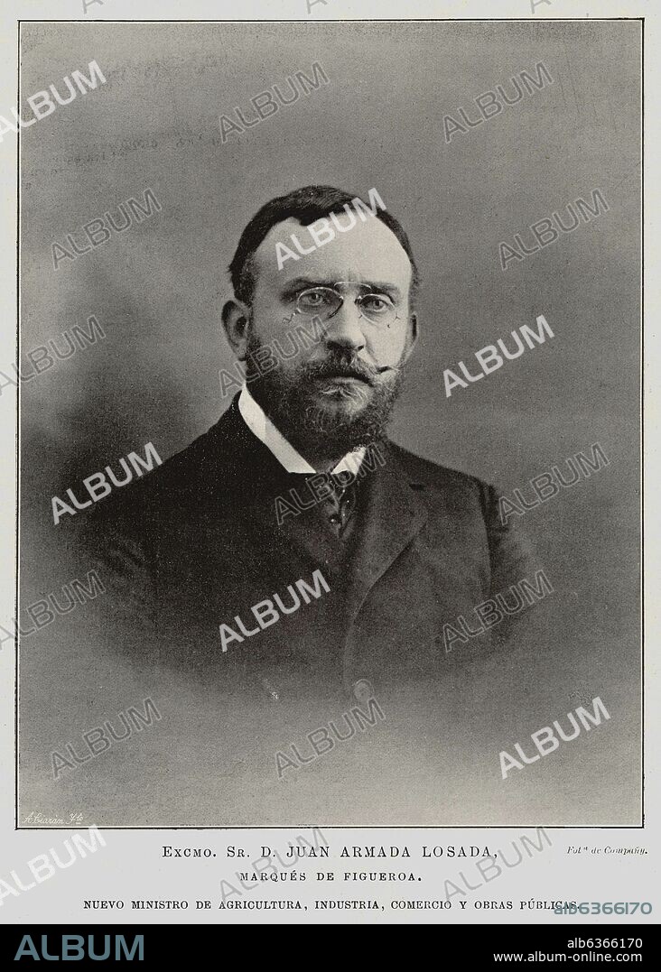 JUAN BAUTISTA ARMADA Y LOSADA, MARQUES DE FIGUEROA, ESCRITOR, PERIODISTA Y POLITICO ESPAÑOL.