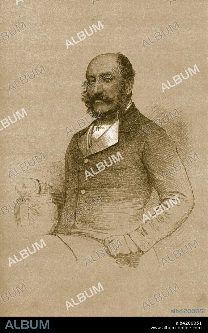 'The Duke of Beaufort. K.G.', 1879. Henry Charles Fitzroy Somerset, 8th Duke of Beaufort (1824-1899), politician, army officer and landowner. From The Sporting Gazette and Agricultural Journal, 4th January 1879.