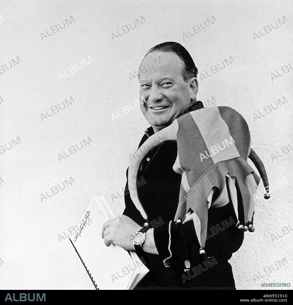 1968.. Utan bildtext. Anm. Skådespelare Gubben i lådan Hylands hörna Narrdräkt persons: CARL-GUSTAF LINDSTEDT sites: SVERIGE.