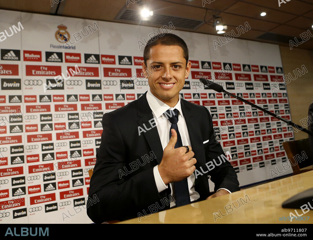Madrid 1-09-2014 Presentation of the new Real Madrid player Javier Hernandez "Chicharito" .... Photo: Angel de Antonio ... ARCHDC.