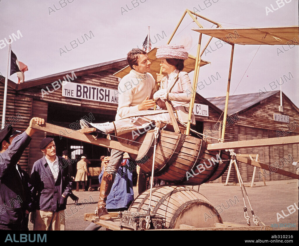JEAN-PIERRE CASSEL and SARAH MILES in THOSE MAGNIFICENT MEN IN THEIR FLYING MACHINES, 1965, directed by KEN ANNAKIN. Copyright 20TH CENTURY FOX.