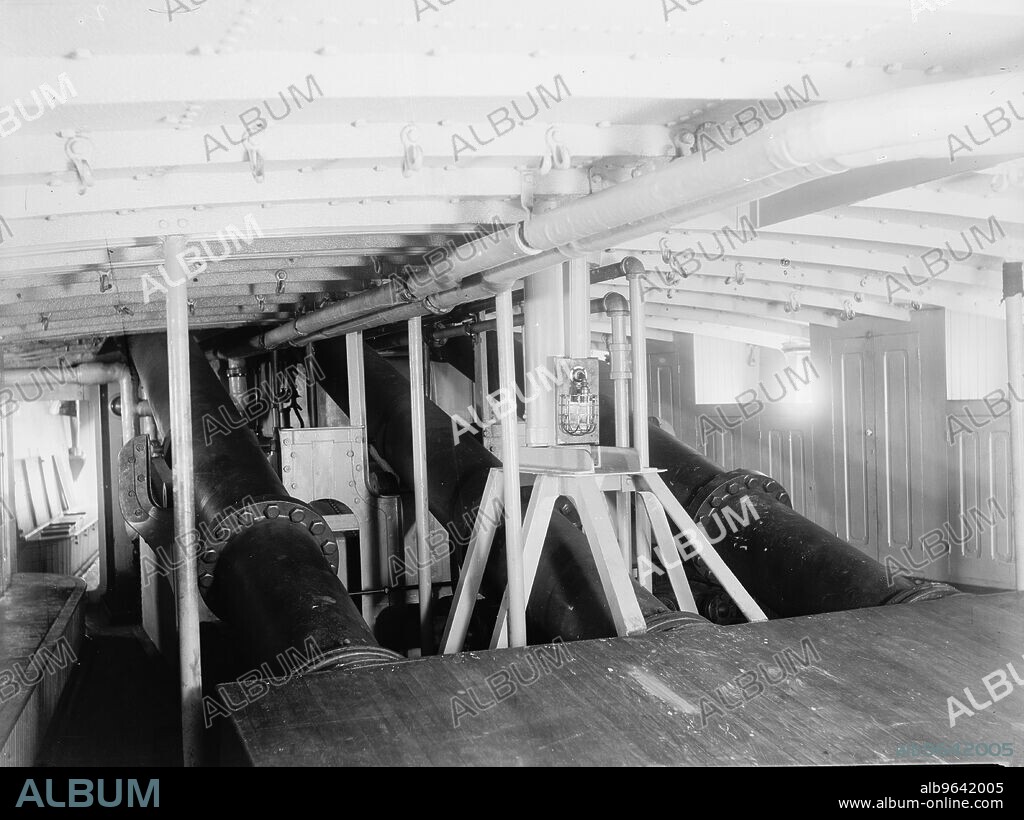 U.S.S. Vesuvius, barrels of dynamite guns, between 1886 and 1901.