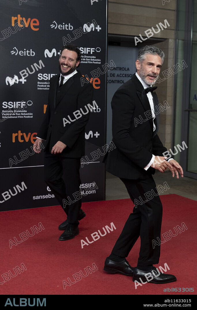 Diego Lerman and Leonardo Sbaraglia attended Red Carpet Modi El Hombre Que Amaba los Platos Voladores" Premiere during 72st San Sebastian International Film Festival at Kursaal Palace on September 24, 2024 in Donostia / San Sebastian, Spain.
