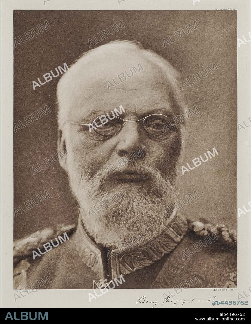 FRANZ HANFSTAENGL. Portrait of King Ludwig III of Bavaria (1845-1921).