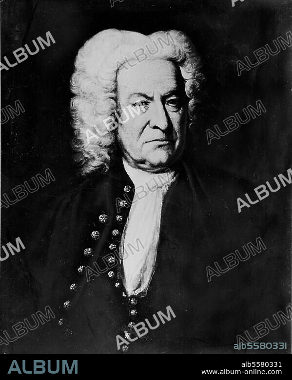 ANÓNIMO. Bach, Johann Sebastian Composer, Eisenach 21.3.1685 - Leipzig 28.7.1750. Portrait (identification questionable). Painting, after 1748 (?), anon. Oil on canvas, 73 × 59cm. Last known owner: Prof. W.R.Volbach, Fort Worth (USA).