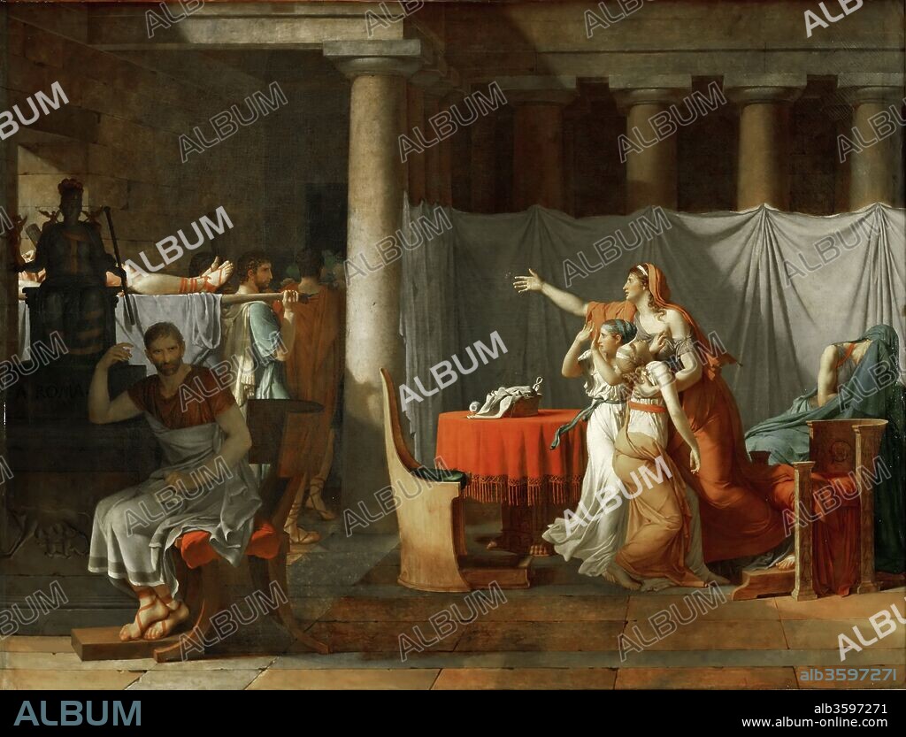 JACQUES LOUIS DAVID. The Lictors Bring to Brutus the Bodies of His Sons.