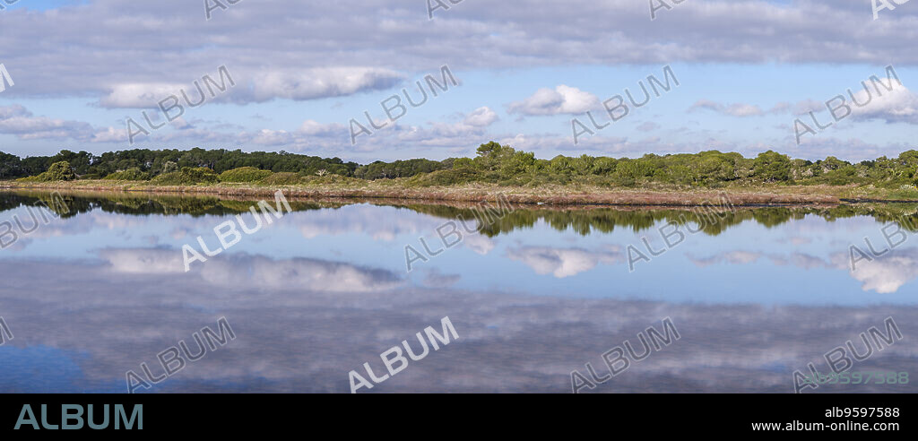 Sa Vall salt lake, Colònia de Sant Jordi, ses Salines, Mallorca, Balearic Islands, Spain.