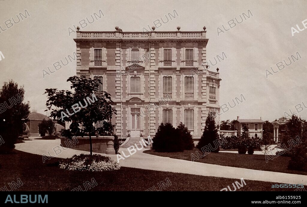 JEAN LAURENT 1816/1886 FOTOGRAFO. FOTOGRAFIA DEL PALACIO DE INDO EN LA CASTELLANA - SIGLO XIX.