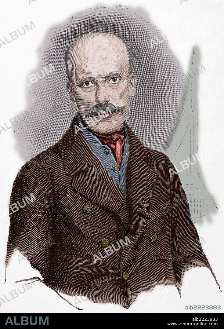 Archduke John of Austria (1782-1859) Member of the Habsburg dynasty, an Austrian field marshal and German Imperial regent. Engraving. Colored.