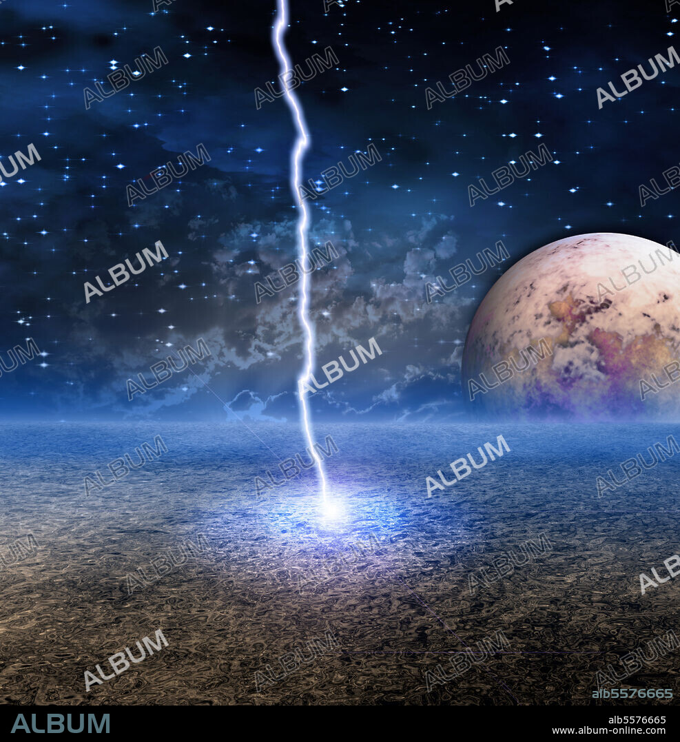 Energy Discharge on Alien Moon.
