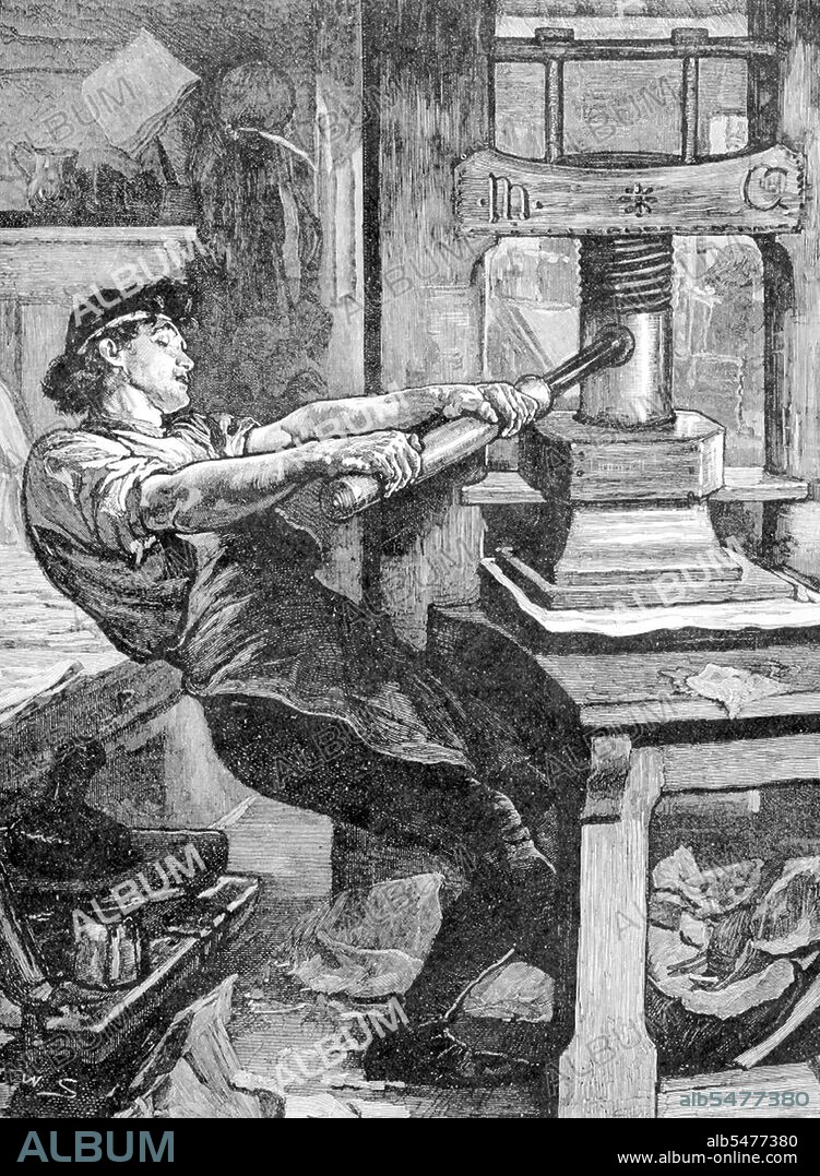Johannes Gensfleisch zur Laden zum Gutenberg was a blacksmith, goldsmith, printer, and publisher who introduced the printing press. His usage of movable type printing started the Printing Revolution and is widely regarded as the most important event of the modern period. It played a key role in the development of the Renaissance, Reformation and the Scientific Revolution and laid the material basis for the modern knowledge-based economy and the spread of learning to the masses. Gutenberg was the first European to use movable type printing, in around 1439. Among his many contributions to printing are: the invention of a process for mass-producing movable type; the use of oil-based ink; and the use of a wooden printing press similar to the agricultural screw presses of the period. His acclaim is due to the engineering of these elements into a practical system for the mass production of printed books, that was economically viable for printers and readers alike. Gutenberg's method for making type is an improvement over the Chinese Bi Sheng's from 400 years earlier, and is traditionally considered to have included a type metal alloy and a hand mould for casting type. The use of durable metallic movable type allowed rapid mass production of printed works. Gutenberg's printing technology spread rapidly throughout Europe, and quickly replaced most of the handwritten manuscript methods of book production throughout the world. Woodblock printing, rubrication, and engraving continued to be used to supplement Gutenberg's printing process. His first major work using his printing methods was the Gutenberg Bible.