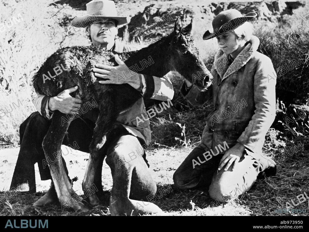 CHARLES BRONSON en CABALLOS SALVAJES, 1973 (VALDEZ, IL MEZZOSANGUE), dirigida por DUILIO COLETTI y JOHN STURGES.