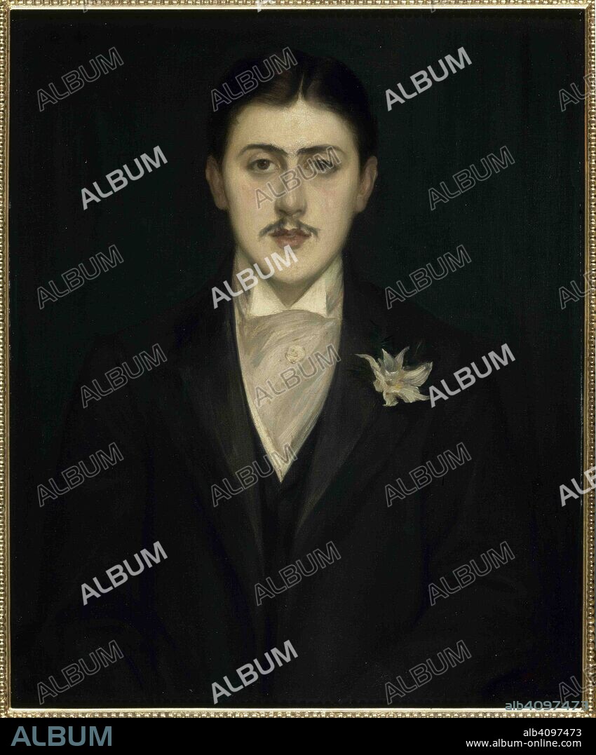 JACQUES-ÉMILE BLANCHE. Portrait of Marcel Proust.