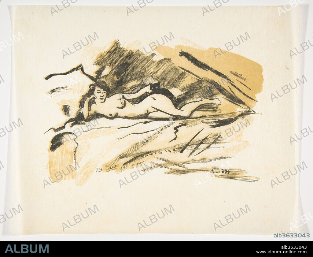 Olympia. Artist: After Édouard Manet (French, Paris 1832-1883 Paris). Dimensions: sheet: 7 7/8 x 10 in. (20 x 25.4 cm). Date: 1923.