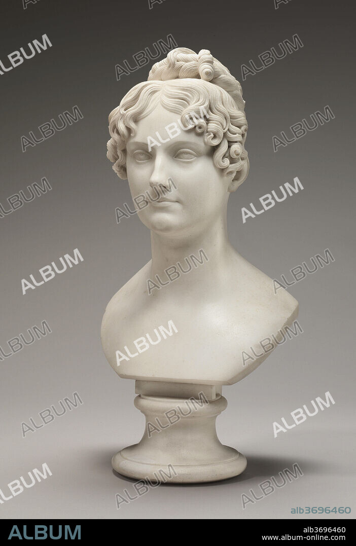 BERTEL THORVALDSEN. Possibly Lady Georgiana Bingham. Dated: model 1816 and/or 1817/1818, carved c. 1821/1824. Dimensions: overall without base: 52.39 x 27.31 x 22.86 cm (20 5/8 x 10 3/4 x 9 in.). Medium: Carrara marble.