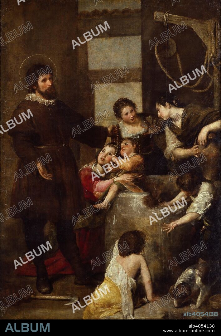 Alonso Cano / 'El milagro del pozo', 1638-1640, Escuela Española, Óleo sobre Lienzo, 216 cm x 149 cm, P02806.
