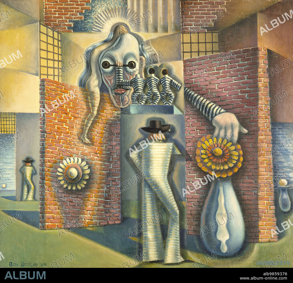 BENJAMIN F. BERLIN. Untitled (Surreal Abstraction), 1939.