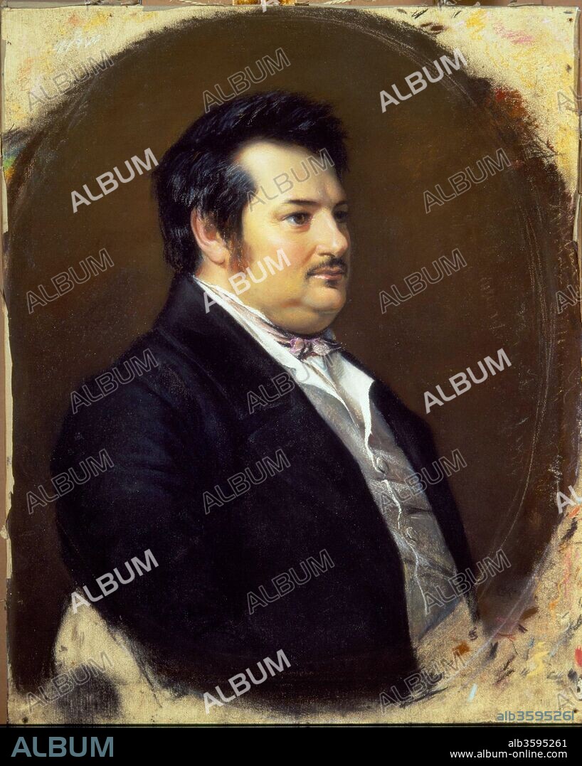 JEAN-ALFRED GéRARD-SEGUIN. Portrait of Honoré de Balzac (1799-1850).