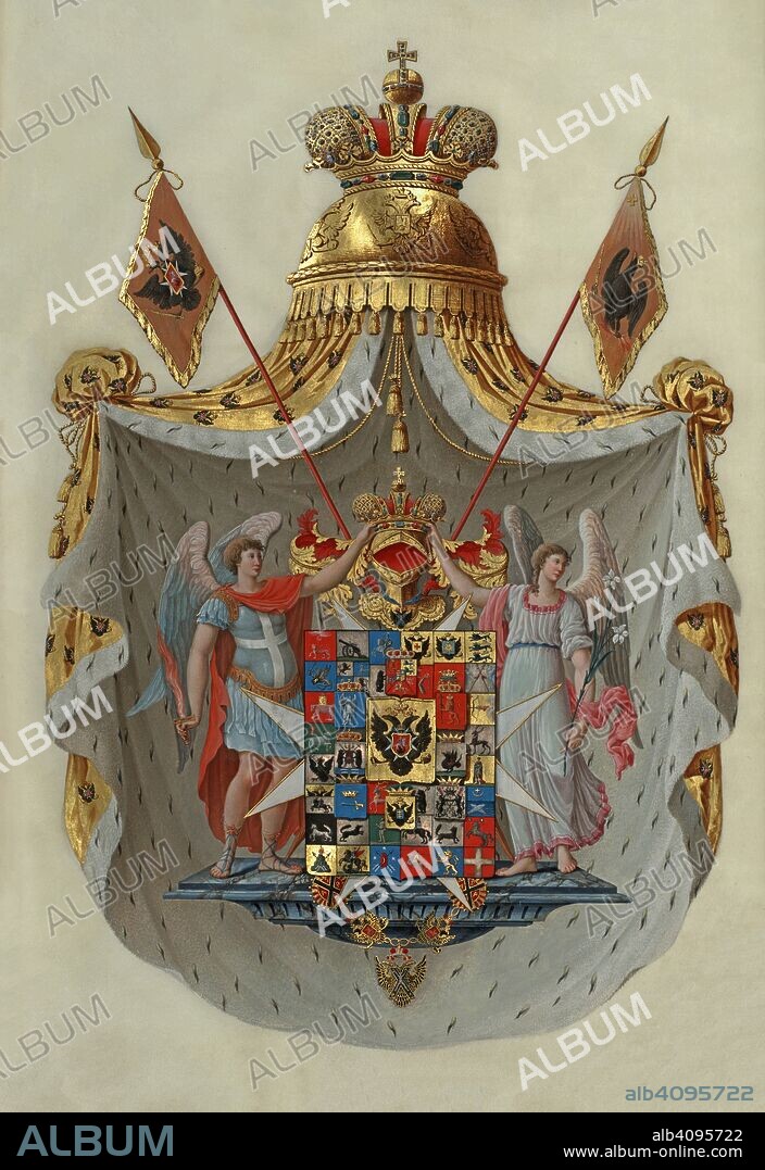 ANONYMOUS. Greater coat of arms of the Russian Empire of Emperor Paul I of Russia.