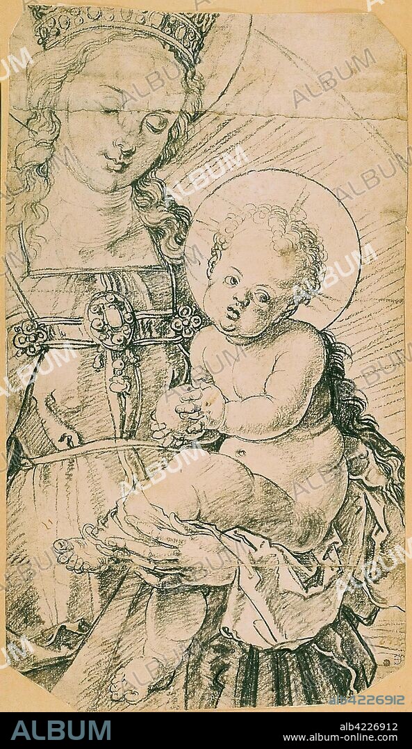 ALBRECHT DÜRER. 'The Madonna and Child'. Germany, 1514. Dimensions: 42,5x24,2 cm.