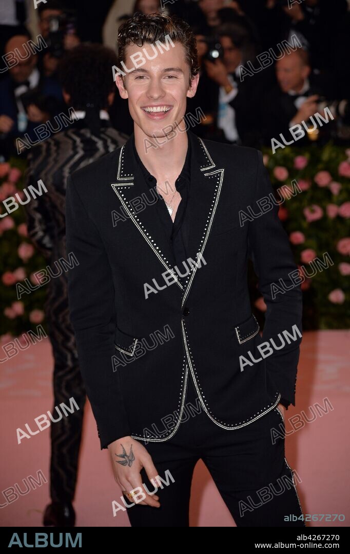 May 6, 2019 - New York, New York, United States - Shawn Mendes arriving at the 2019 Met Gala celebrating Camp: Notes on Fashion at the Metropolitan Museum of Art on May 06, 2019 in New York City. 06/05/2019