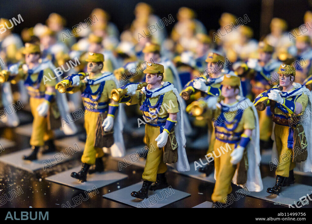 Ceuta regular regiment, Menorca Military Museum, old barracks of Cala Corb, central square of Es Castell, built by the British in 1771, Menorca, balearic islands, Spain.