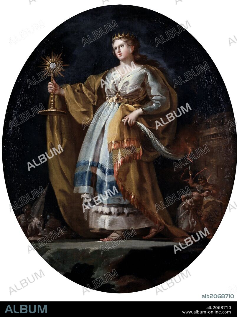 Francisco de Goya y Lucientes / 'Santa Bárbara', Hacia 1773, Escuela Española, Óleo sobre Lienzo, 97,2 cm x 78,5 cm, P07794.