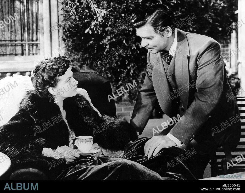 CLARK GABLE et VIVIEN LEIGH dans GONE WITH THE WIND, 1939, réalisé par GEORGE CUKOR et VICTOR FLEMING. Copyright M.G.M.