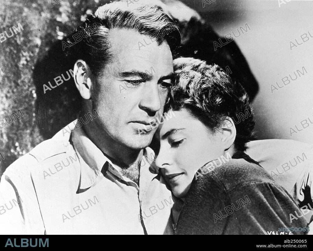 GARY COOPER and INGRID BERGMAN in FOR WHOM THE BELL TOLLS, 1943, directed by SAM WOOD. Copyright PARAMOUNT PICTURES.